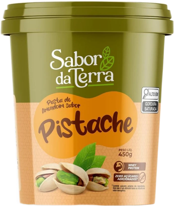 Pote de Pasta de Amendoim Sabor Pistache Sabor da Terra