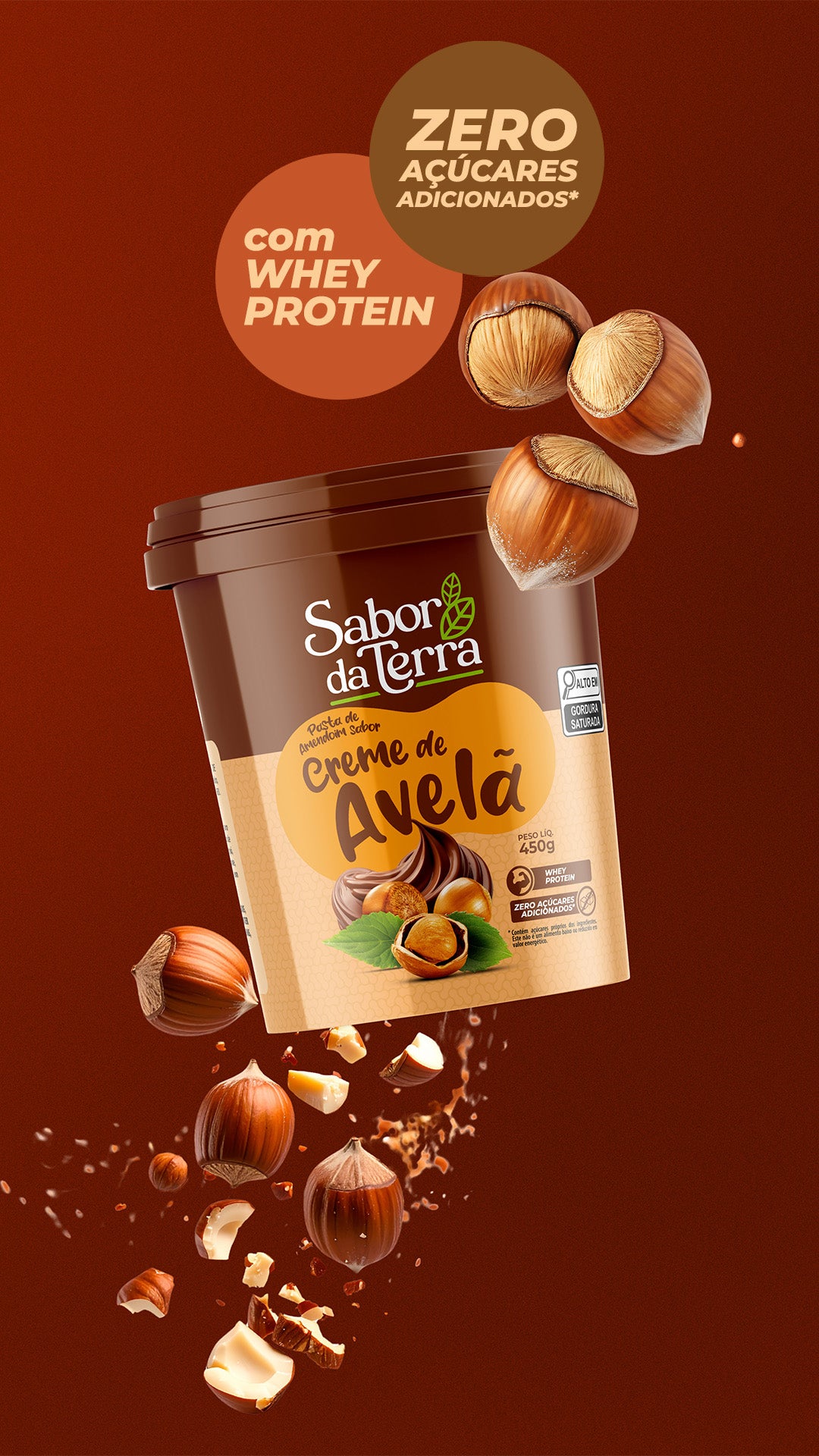 Pasta de amendoim sabor Avelã