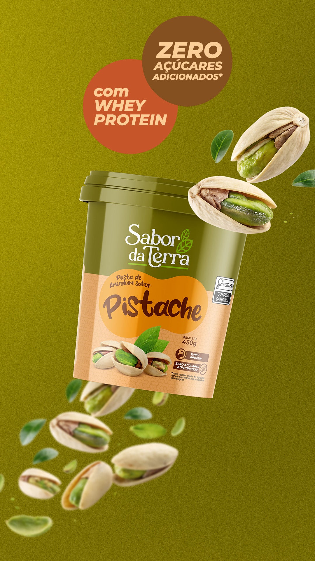 Pasta de amendoim sabor Pistache